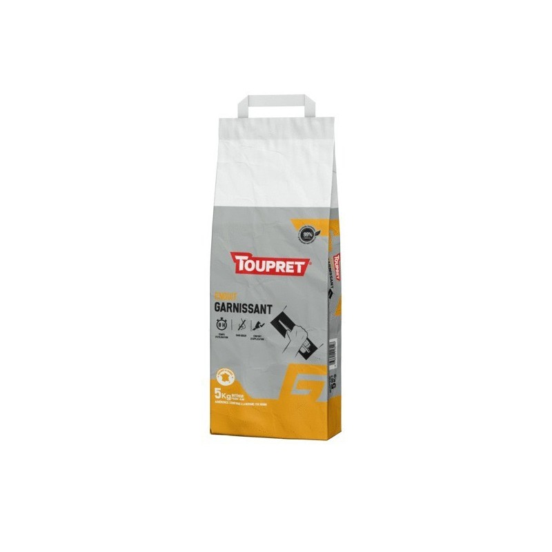Enduit g pour garnir en poudre 24 heure(s) 1 sac(s) de 5 kilogramme(s) poudre multisupport enduit g pour garnir en poudre garnissant - toupret