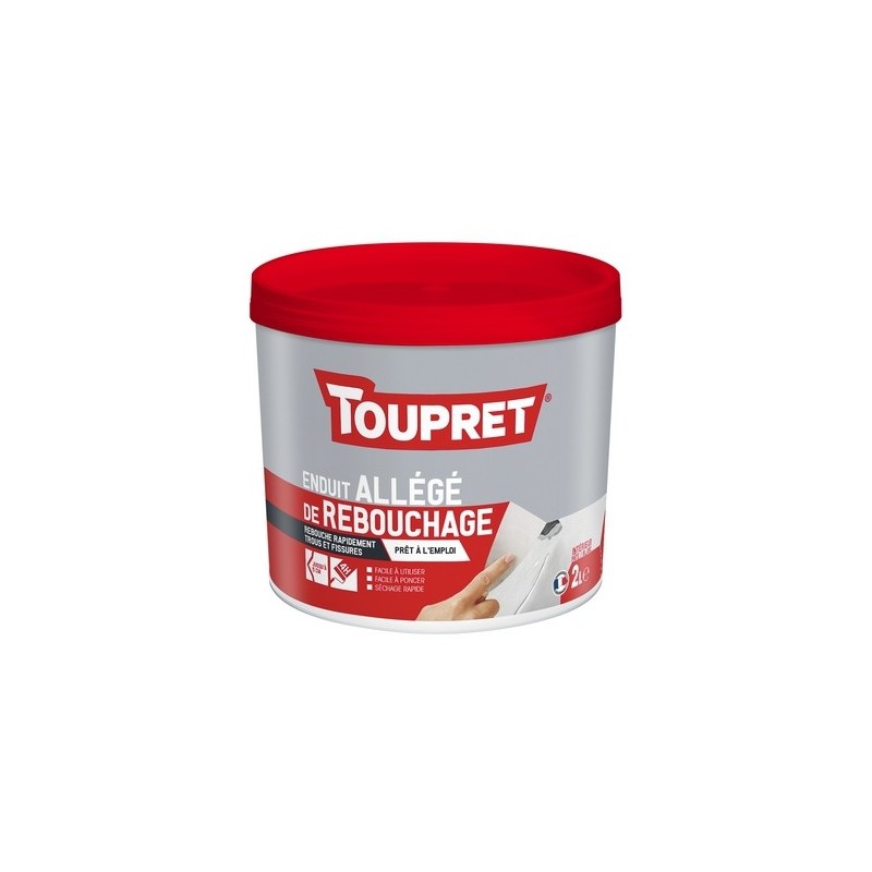 Enduits de rebouchage rapid rebouch pâte allégée 1 heure(s) enduits de rebouchage rapid rebouch pâte allégée 1 pot(s) de 2 litre(s) pâte rebouchage mu
