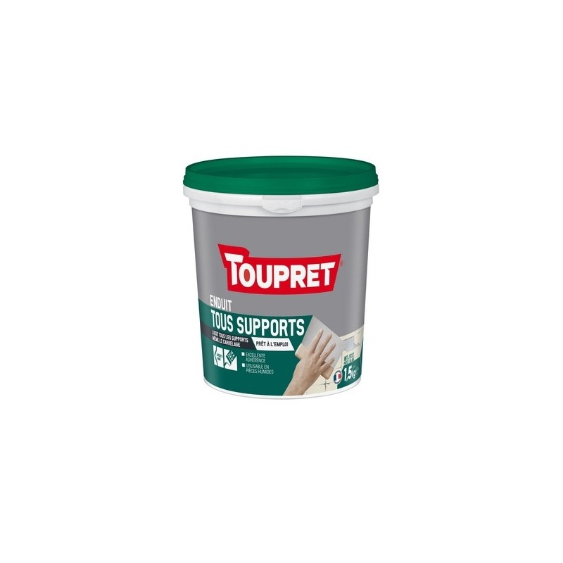 Enduits tous supports - bande à joint et lissage enduits tous supports - bande à joint et lissage en pâte 24 heure(s) 1 seau(x) de 1.5 kilogramme(s) p