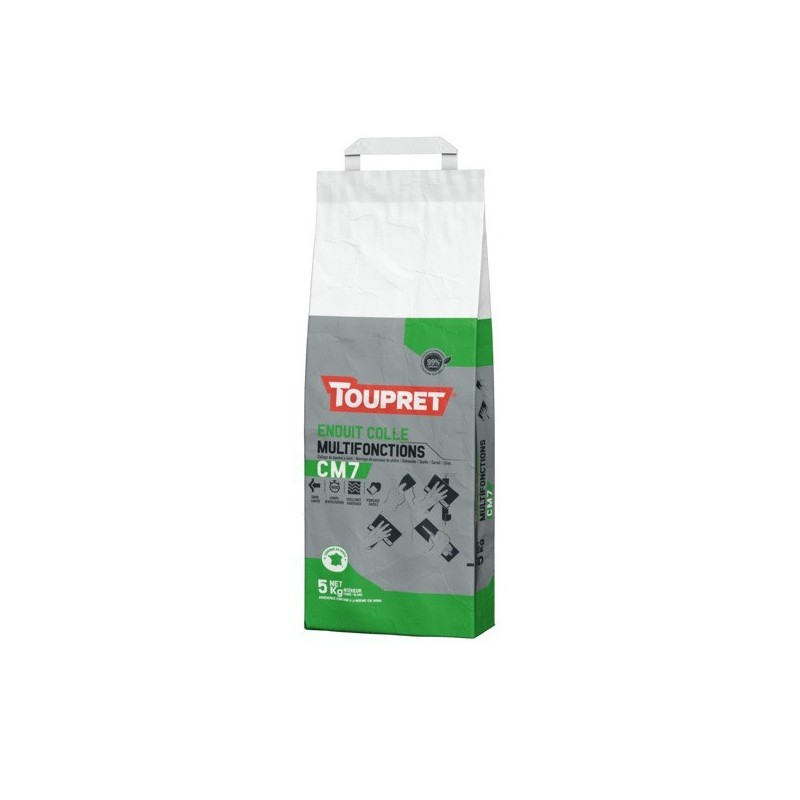 Enduit colle multifonctions cm7 en pâte 48 heure(s) 1 sac(s) de 5 kilogramme(s) poudre multifonctions enduit colle multifonctions cm7 en pâte béton, c