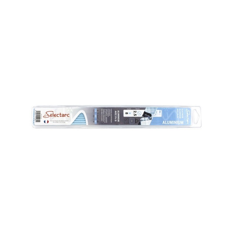 Électrode aluminium 3.2 mm 350 mm 1 étui(s) de 5 pièce(s) électrode aluminium ø 3,2 x 350 mm - selectarc