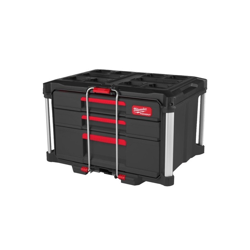 Coffret à outils à tiroirs packout™ 1 pièce(s) coffret packout™ 2 petits tiroirs + 1 grand tiroir coffret plastique oui 56.4 cm 41.4 cm 36.3 cm - milw
