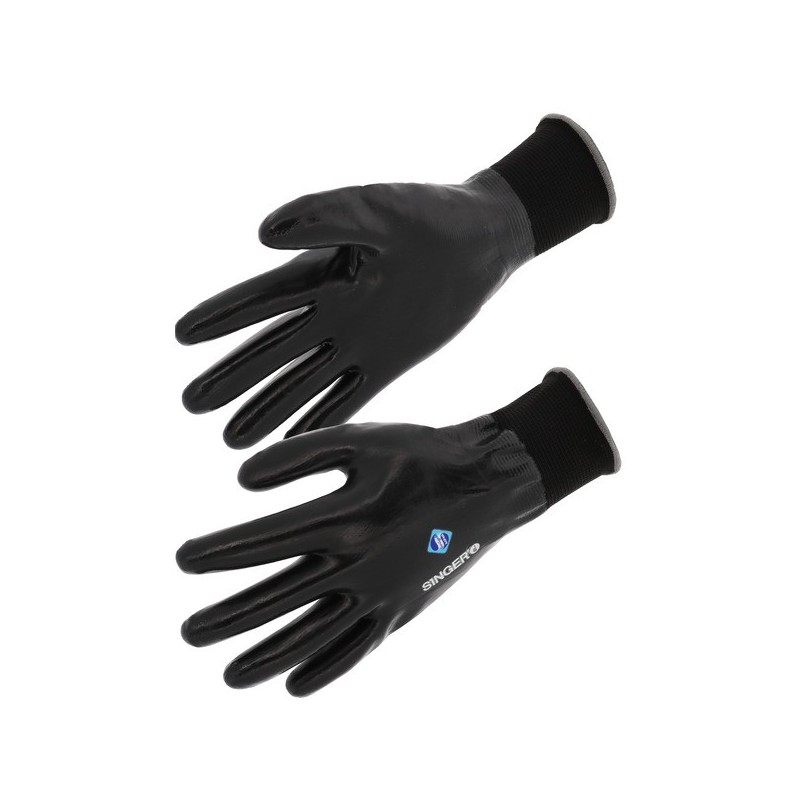 Gants polyester tout enduit nitrile gants polyester tout enduit nitrile noir t9 agressions mécaniques 9 oui nitrile, polyamide 1 sachet(s) de 10 paire