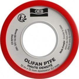 Ruban OLIFAN PTFE haute densité 12 x 0,1 x 12