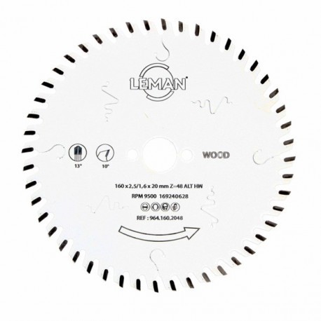 Lame de scie circulaire carbure pour le bois et panneaux