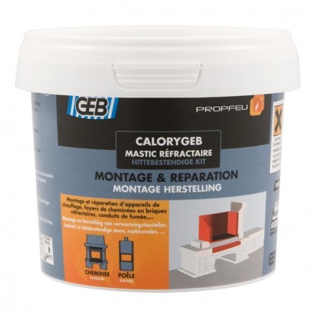 Mastic-colle réfractaire - CALORYGEB