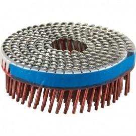 Rouleau 16° - Pointes annelées tête bombée/Bardage - Inox A2