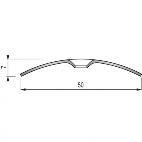 Seuil plat inox grande longueur
