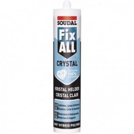 Mastic-colle MS Polym&egrave;res - FIX ALL CRYSTAL