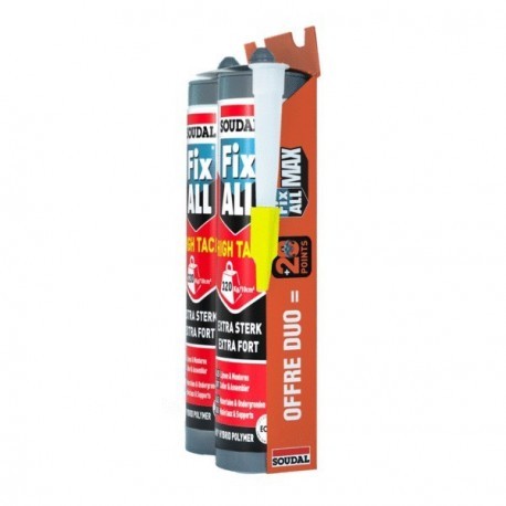Mastic-colle MS polymères - FIX ALL HIGH TACK