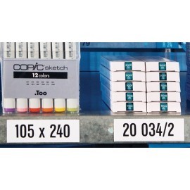 Étiquette de stockage l. bande 50 mm L. de ruban 100 m blanc