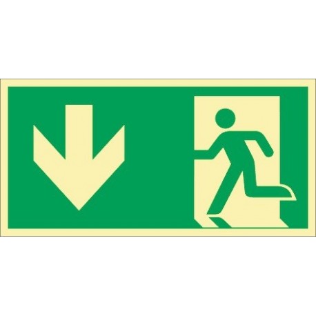 Lot panneau d´évacuation DIN EN ISO 7010