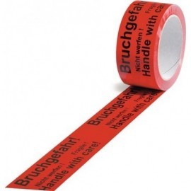 Lot ruban adhésif d'avertissement en PP TRANSPAK