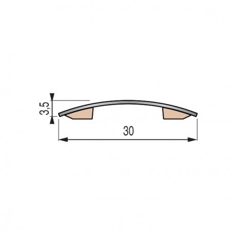 Seuil plat inox PRESTO