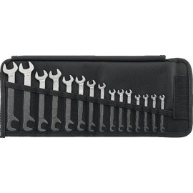 Jeu de clés à fourches 12/15 15 pièces SW3,2-14 mm