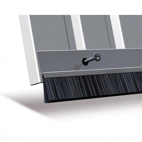 Bas de porte garage en aluminium avec brosse IBS