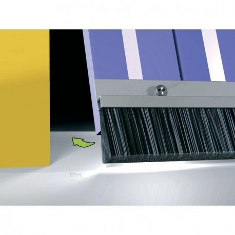 Bas de porte garage en aluminium avec brosse IBS