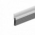 Bas de porte garage en aluminium avec brosse IBS