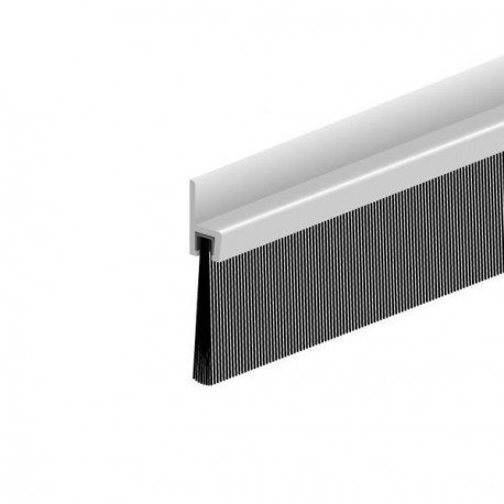 Bas de porte garage en aluminium avec brosse IBS