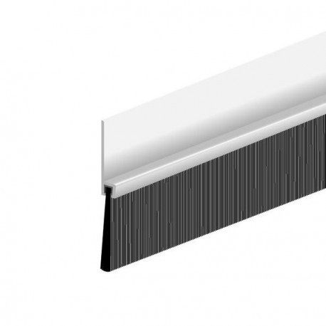 Bas de porte garage en aluminium avec brosse IBS