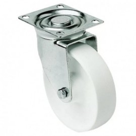 Roulettes polypropylène blanc