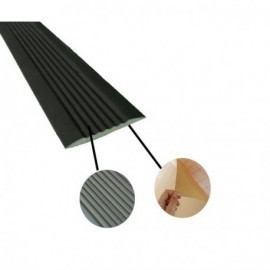 Nez de marche plat noir 3000 x 50 mm