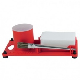 Support pour pierre et flux avec pinceau