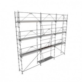 Échafaudage PROGRESS 80 m² + plancher acier + garde-corps