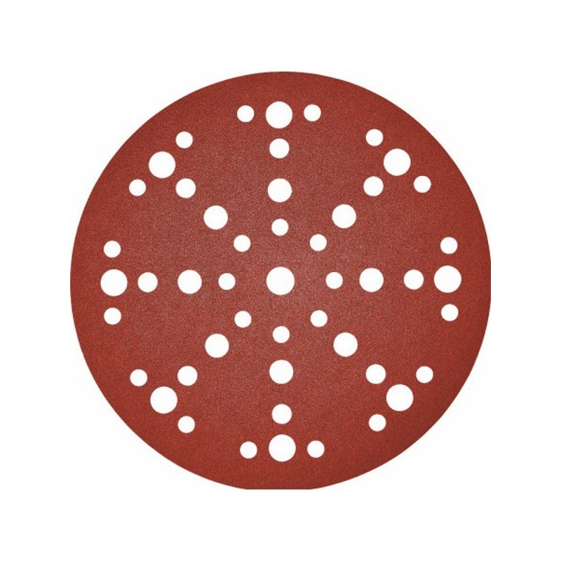 Disque abrasifs stickfix - papier rubin spécial bois 80 multi-trous 150 mm disque abrasif rubin stf ø150/48 gr80 ru2 1 blister(s) de 10 pièce(s) - fes