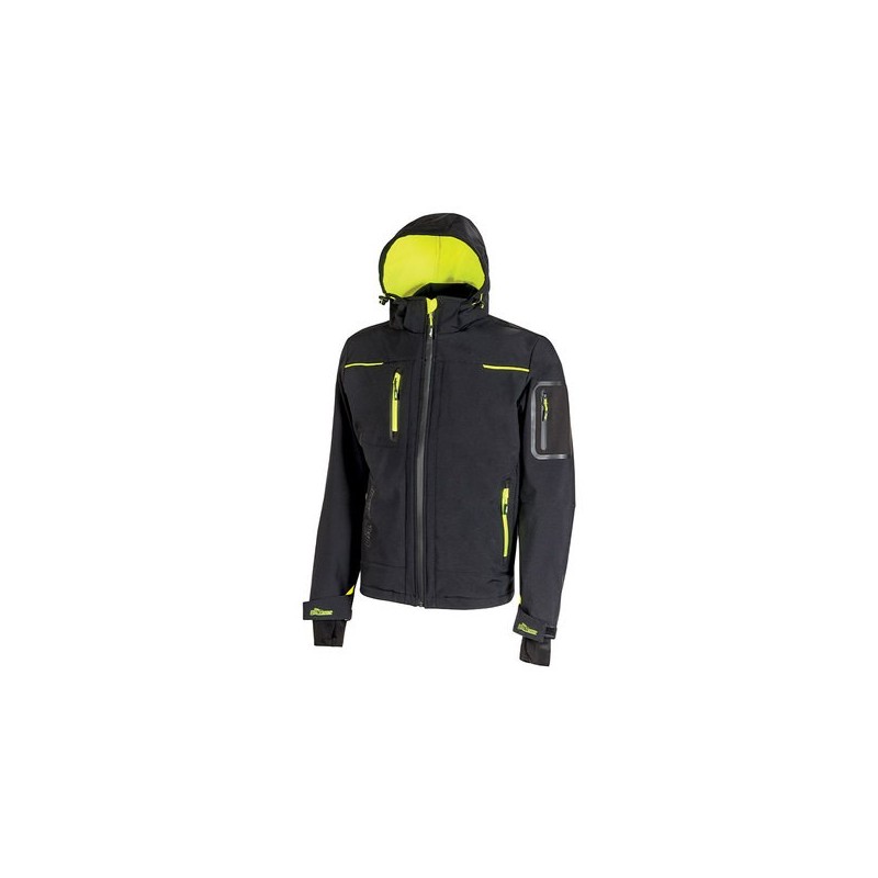 Softshell+space+entre+4+et+6+s+softshell+polyester+/+spandex+300+-+400+g+1+piece(s)+jaune,+noir+veste+softshell+space+noir/jaune+ts+-+upower