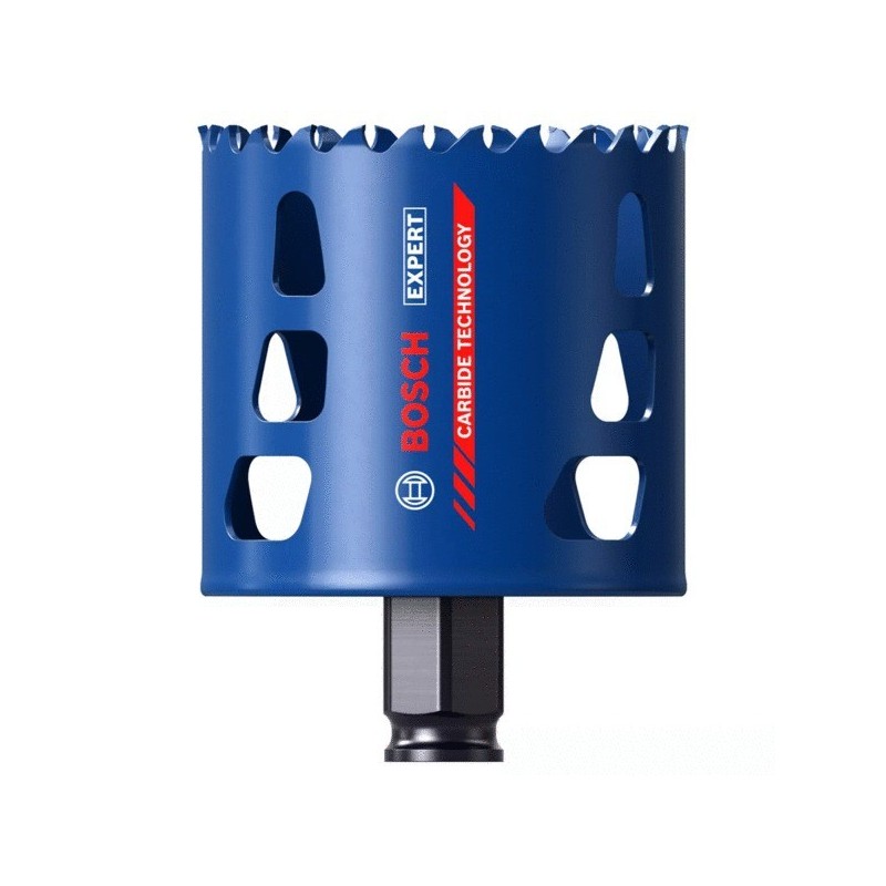 Scie trépan carbure expert multi matériaux polyvalent 40 mm 1 pièce(s) scie trépan expert carbure ø40 - bosch