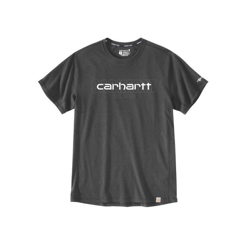 T-shirt force block logo m gris 100 - 200 g entre 1 et 3 coton / polyester t-shirt 1 pièce(s) t-shirt force block logo tm - carhartt
