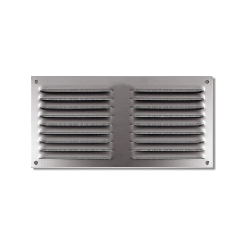 Grilles métalliques à persiennes 1 pièce(s) grille persiennes 150 x 300 mm alu anodisé a/m - autogyre