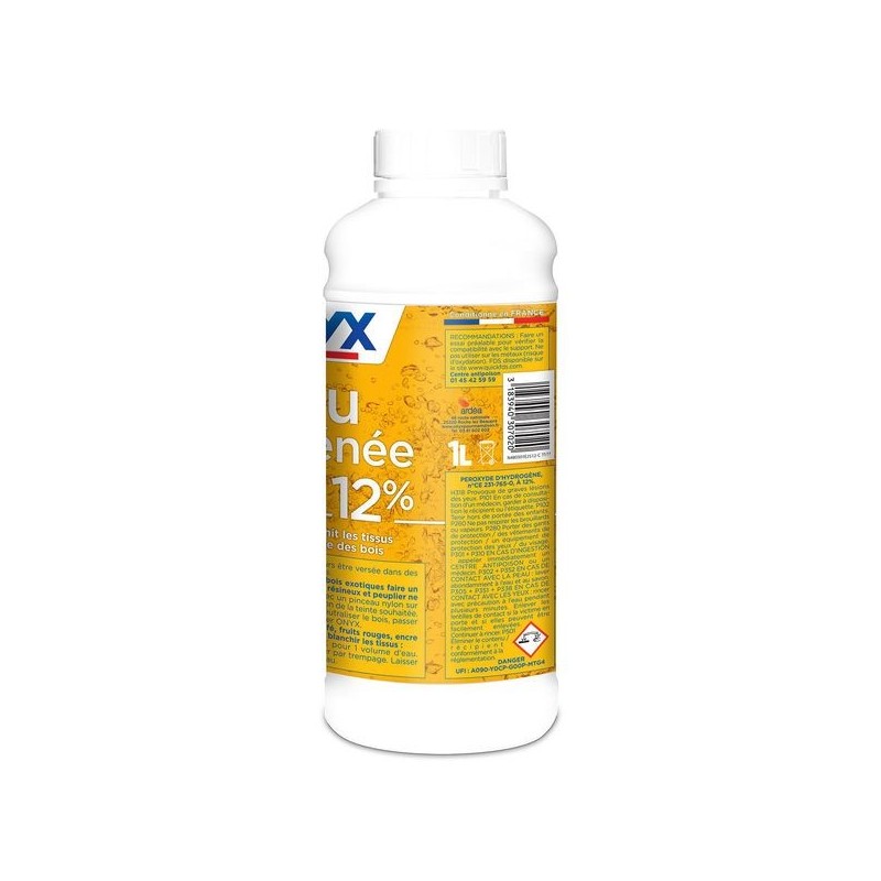2 Litres D’eau Oxygénée à 12% ONYX – Peroxyde D’hydrogène Qualité Pro