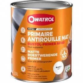 Primaire et finition antirouille mat multisupport