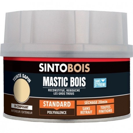 Mastic Bois Standard bi-composant