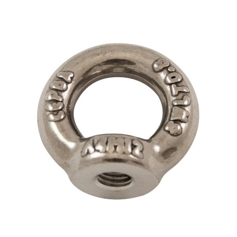 Anneau de levage femelle inox aisi 316 1 pièce(s) anneau levage femelle inox m6 - cmu 180 kg 180 kg femelle m6 inox 316 - pramac