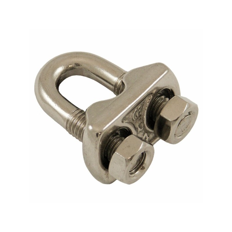 Serre-câbles étrier inox 1 pièce(s) serre-câble étrier inox ø 4-5 mm 5 mm m5 inox 316 - pramac