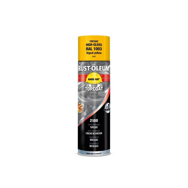 Aérosol de peinture industrielle hard-hat® supports neufs ou sains alkyde courante white spirit intérieur 4 m²/l 1 aérosol(s) de 500 millilitre(s) 0.5