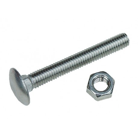 Boulon tête ronde collet carré - Inox A2 (sachet)