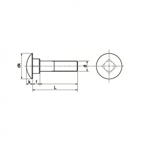 Corps de boulon TRCC - Inox A2