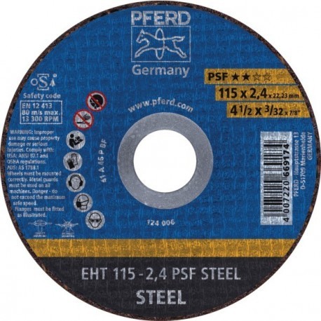 Disques à tronçonner acier ligne universel PSF