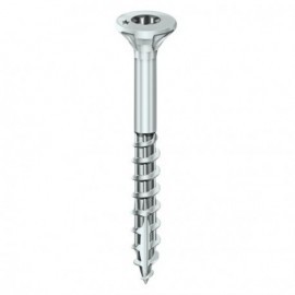 Vis à bois ROCKET® tête fraisée à empreinte Torx - Acier zingué blanc