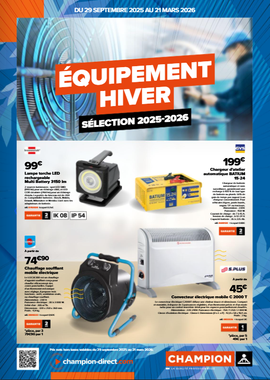 Équipement Hiver - Sélection 2025-2026