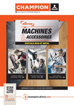 Sélection MACHINES ACCESSOIRES Spéciale bois métal